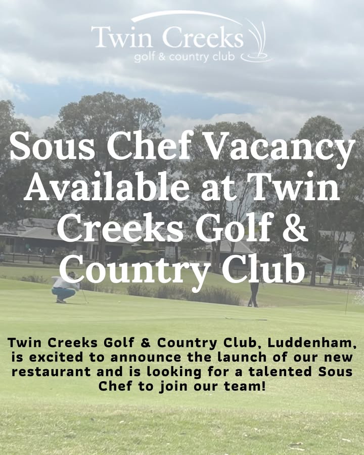 Featured image for “Sous Chef Wanted at Twin Creeks Golf”