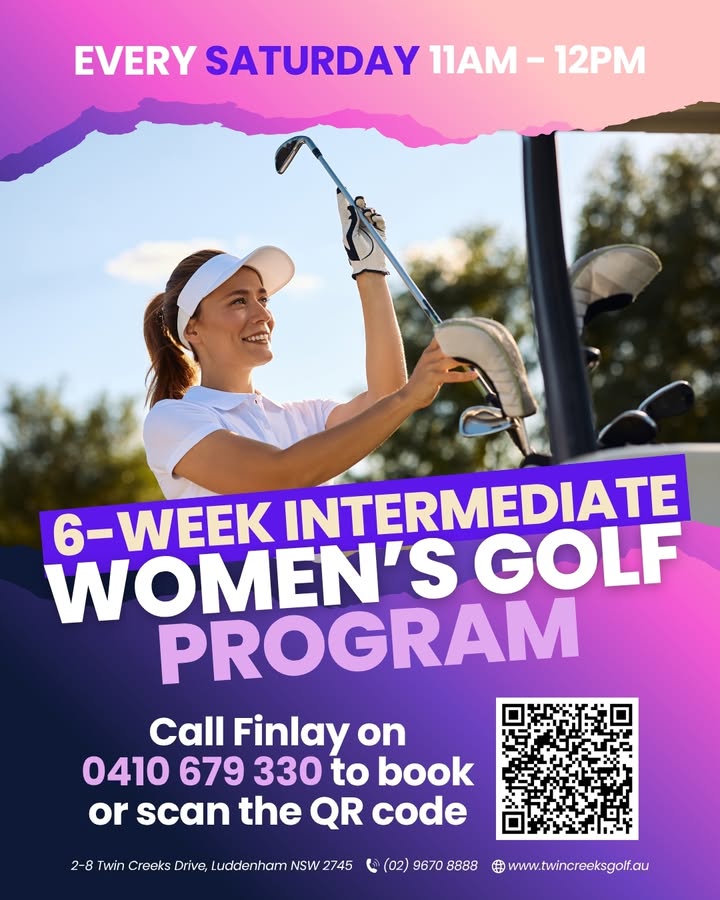 Featured image for “6-Week Intermediate Women’s Golf Program at Twin Creeks Golf”