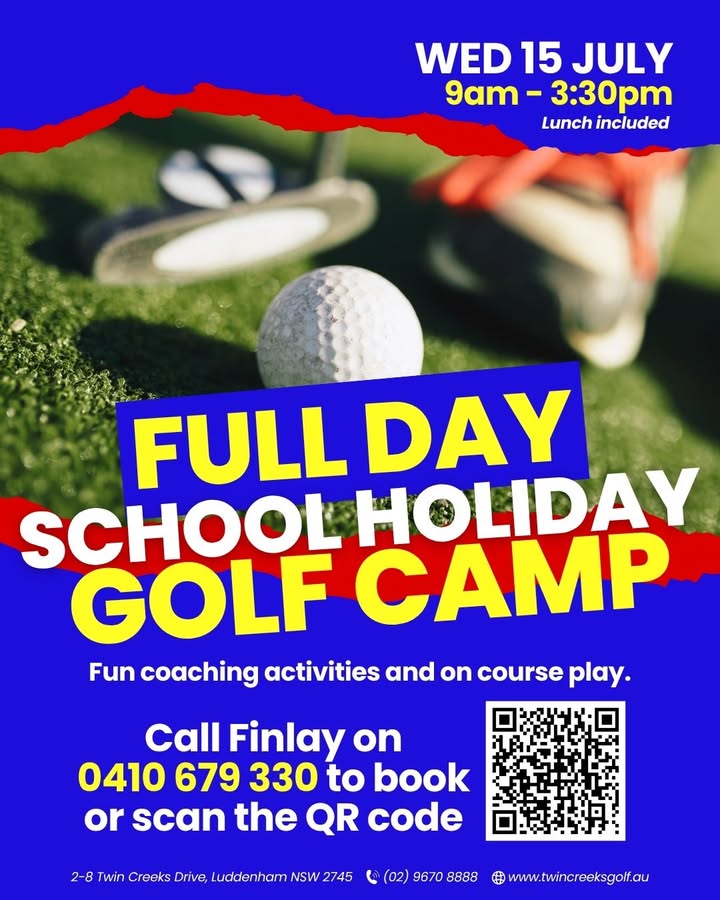 Featured image for “School Holiday Golf Camp at Twin Creeks Golf – 15th July”