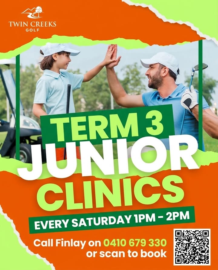 Featured image for “Term 3 Junior Golf Clinics at Twin Creeks Golf – Entries Close 1st August”