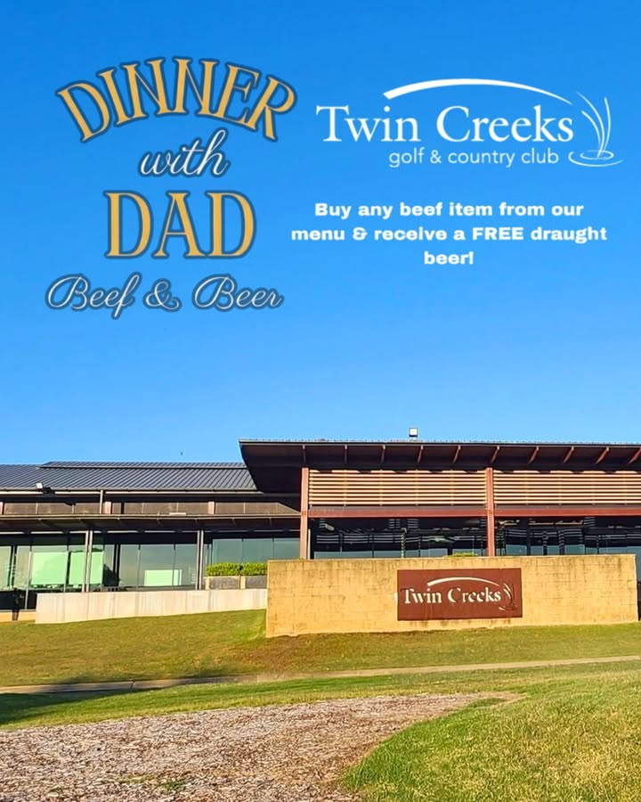 Featured image for “Father’s Day Beef & Beer Deal at Twin Creeks Golf”