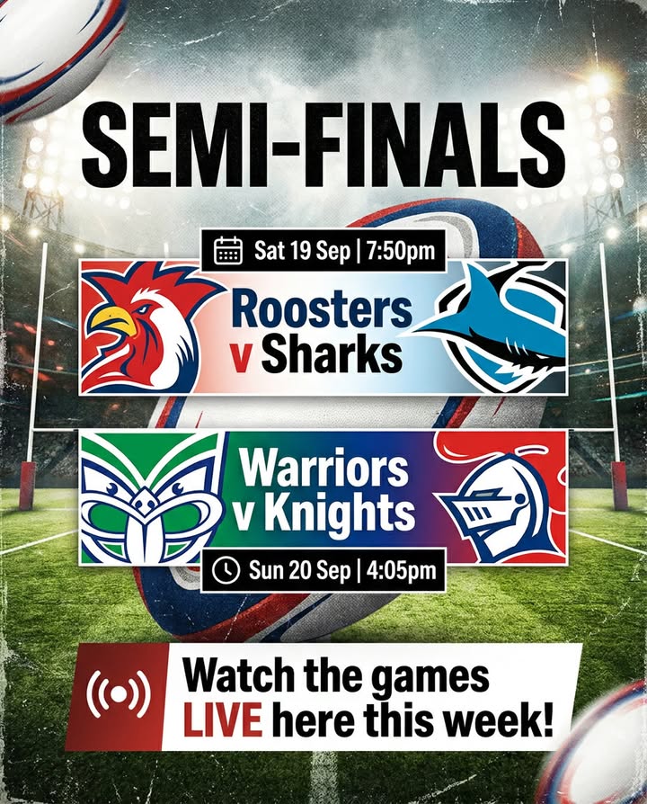 Featured image for “Watch NRL Semi-Finals Live at Twin Creeks Golf”