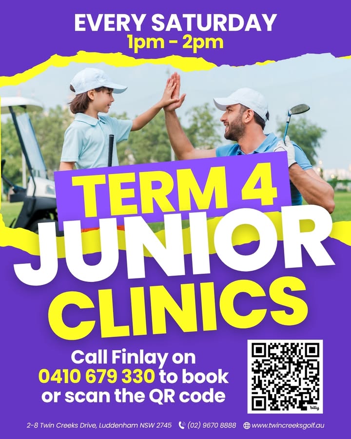 Featured image for “Term 4 Junior Golf Clinics at Twin Creeks Golf Club”